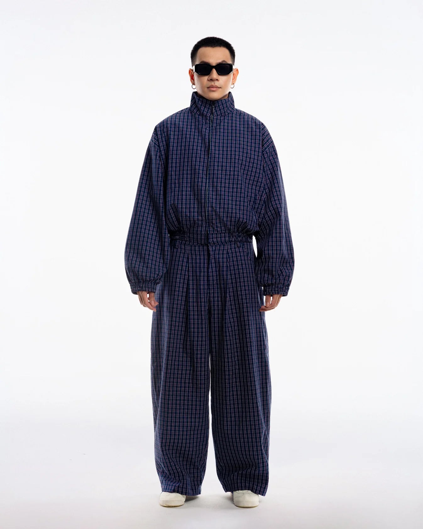 [PUSHPUSH] GINGHAM WIDE PANTS