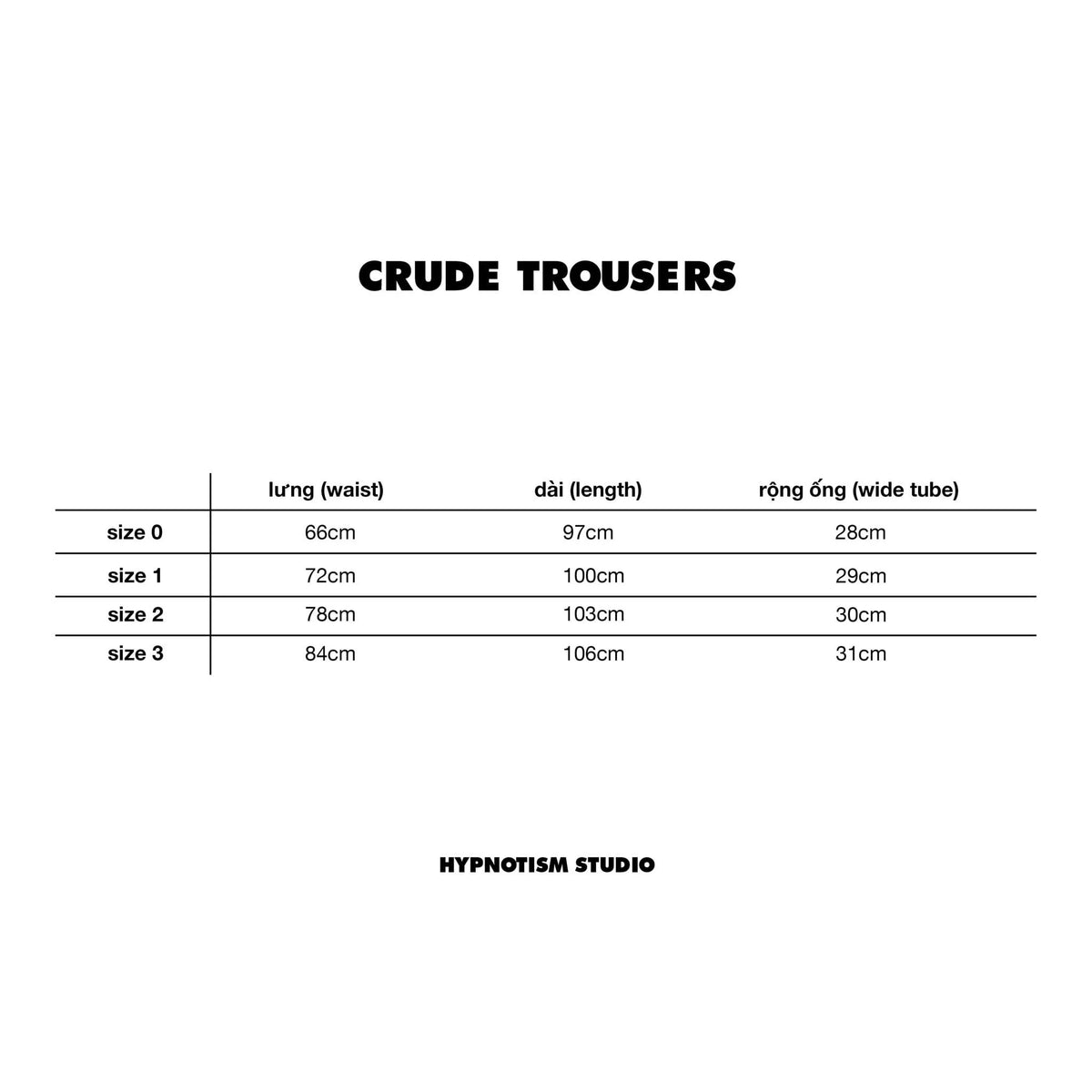 [HYPNOTISM] CRUDE TROUSERS