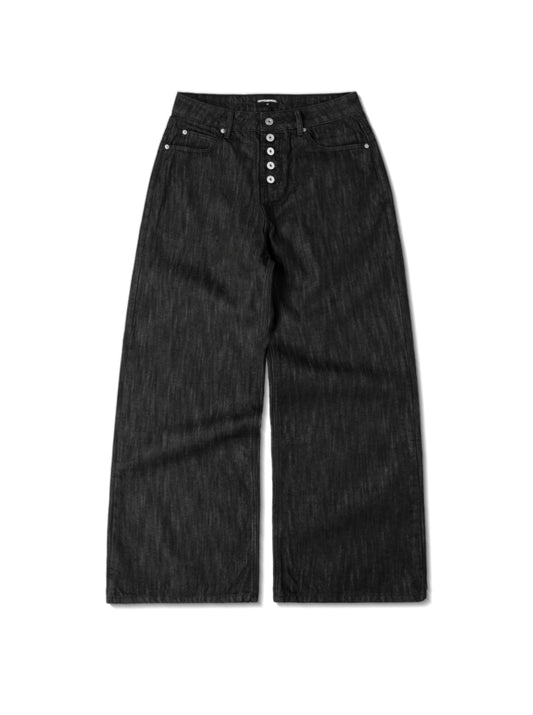 [DAPPERANDMORE] LOOSE FIT RAW DENIM PANTS