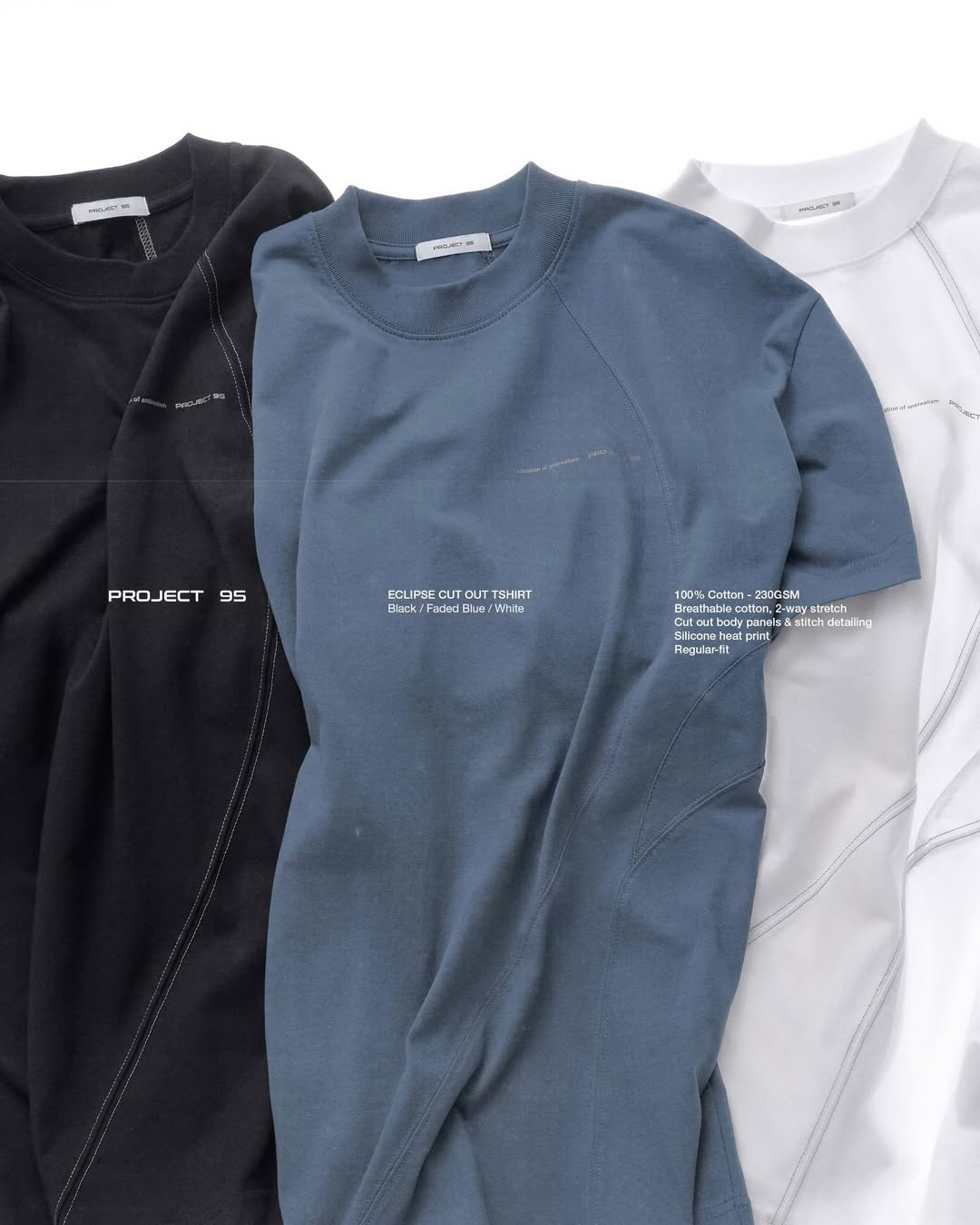 [95PROJECT] ECLIPSE CUT OUT TSHIRT