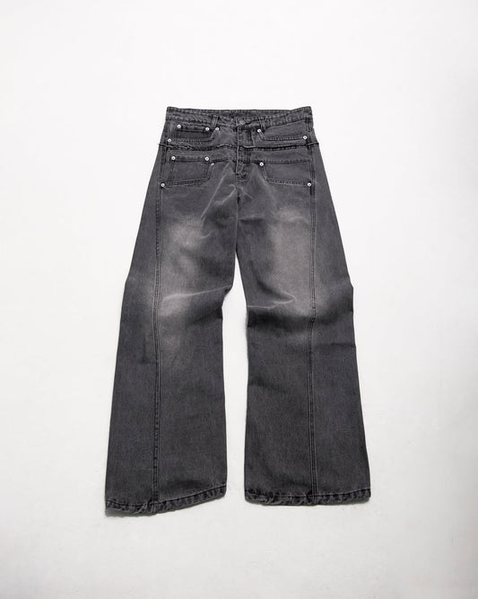 [1729] CUT-UP ENGINEERED JEANS