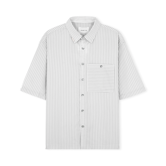 [95PROJECT] STRIPED BOXY SHIRT