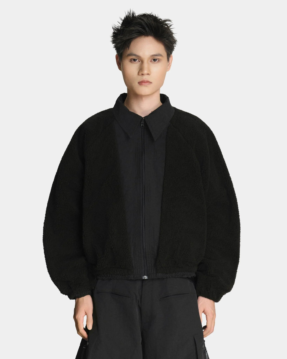 [MAHU] FUR LINED BOMBER JACKET