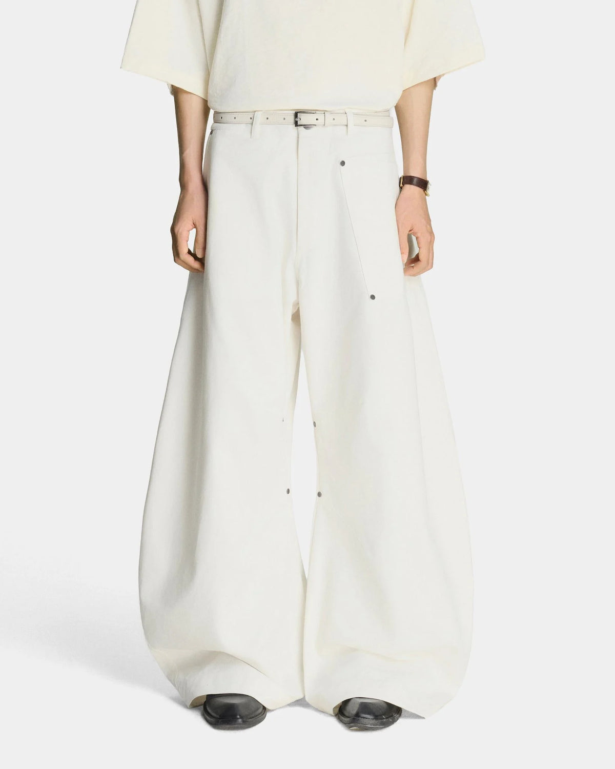 [MAHU] WIDE-LEG PANTS