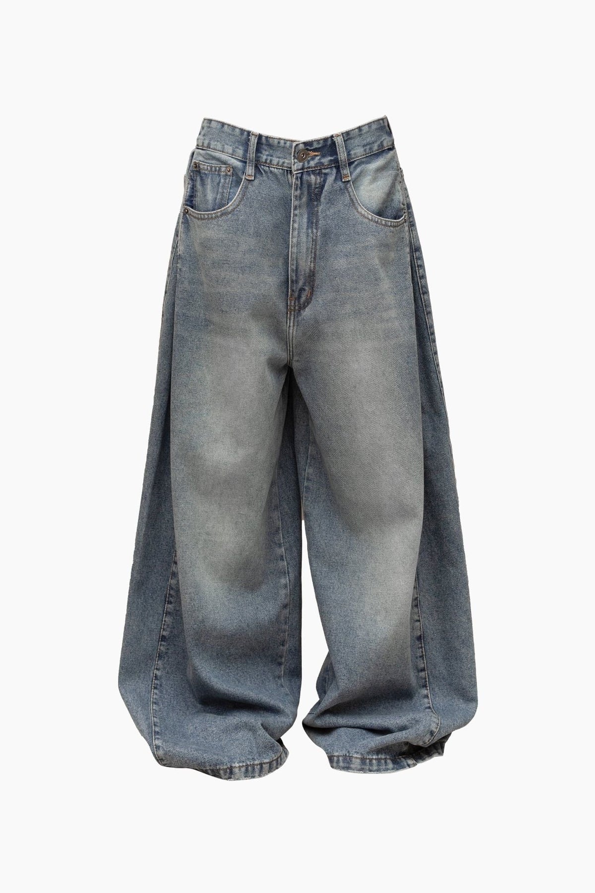 [HYPNOTISM] PLEATED WIDE JEANS