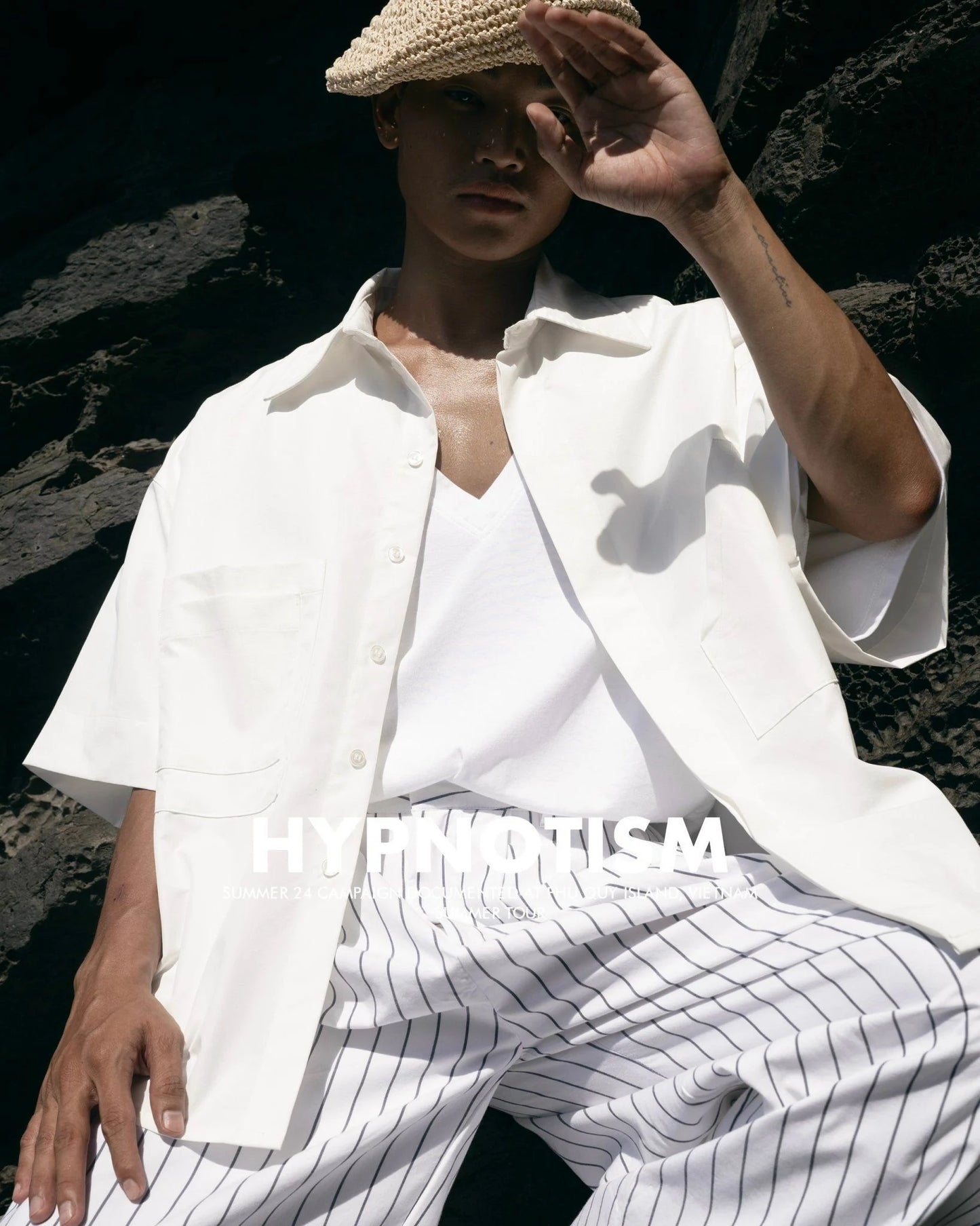 [HYPNOTISM] PATCH POCKETS SHIRT