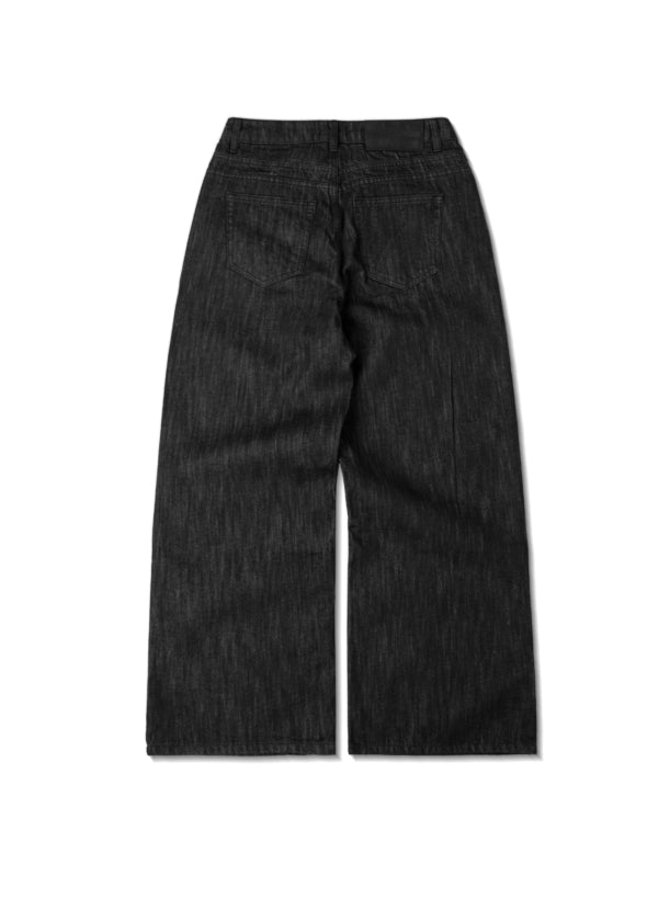 [DAPPERANDMORE] LOOSE FIT RAW DENIM PANTS