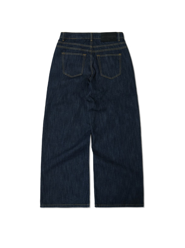 [DAPPERANDMORE] LOOSE FIT RAW DENIM PANTS