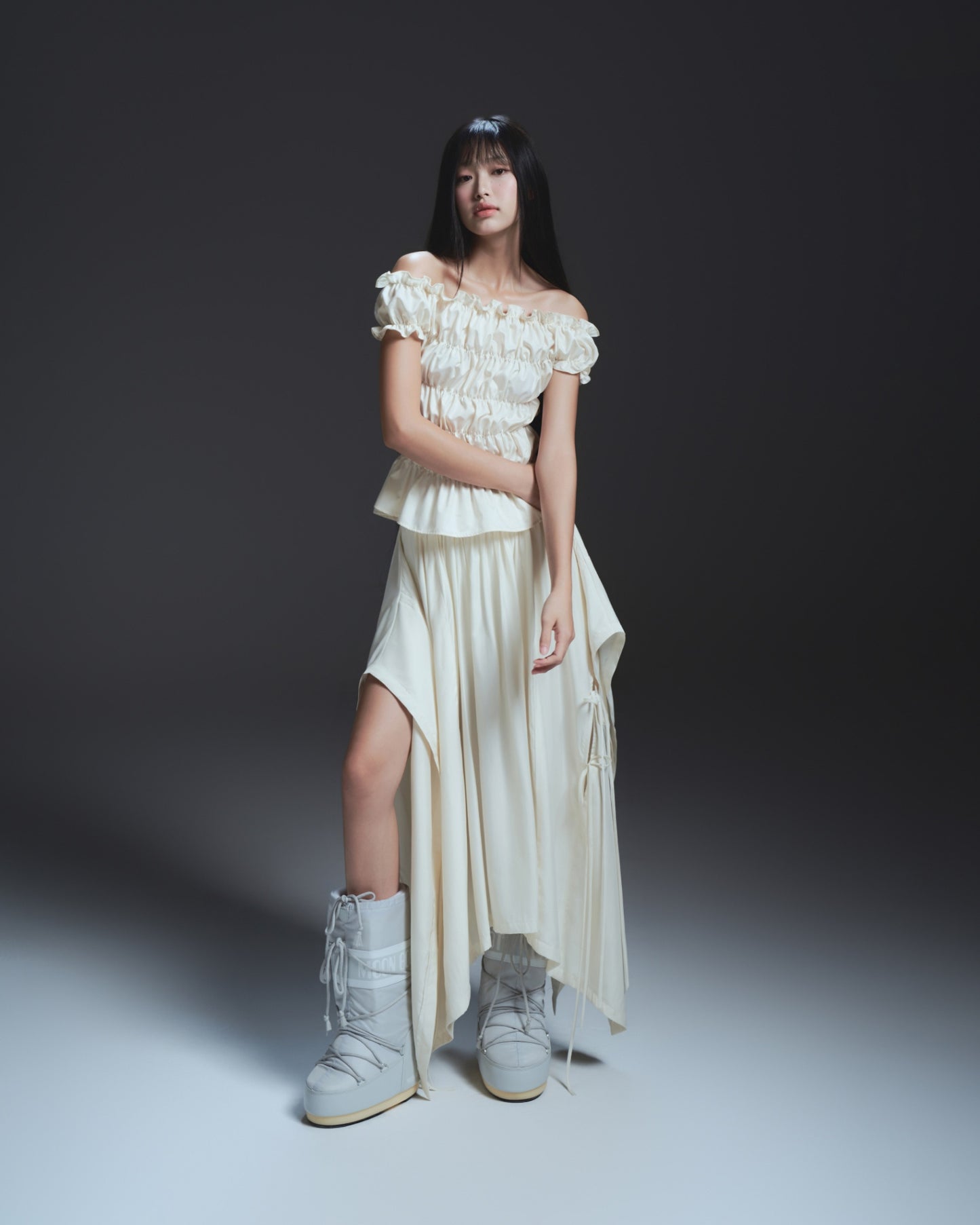 [BUNNYHILL] TWYLA SKIRT (IVORY)