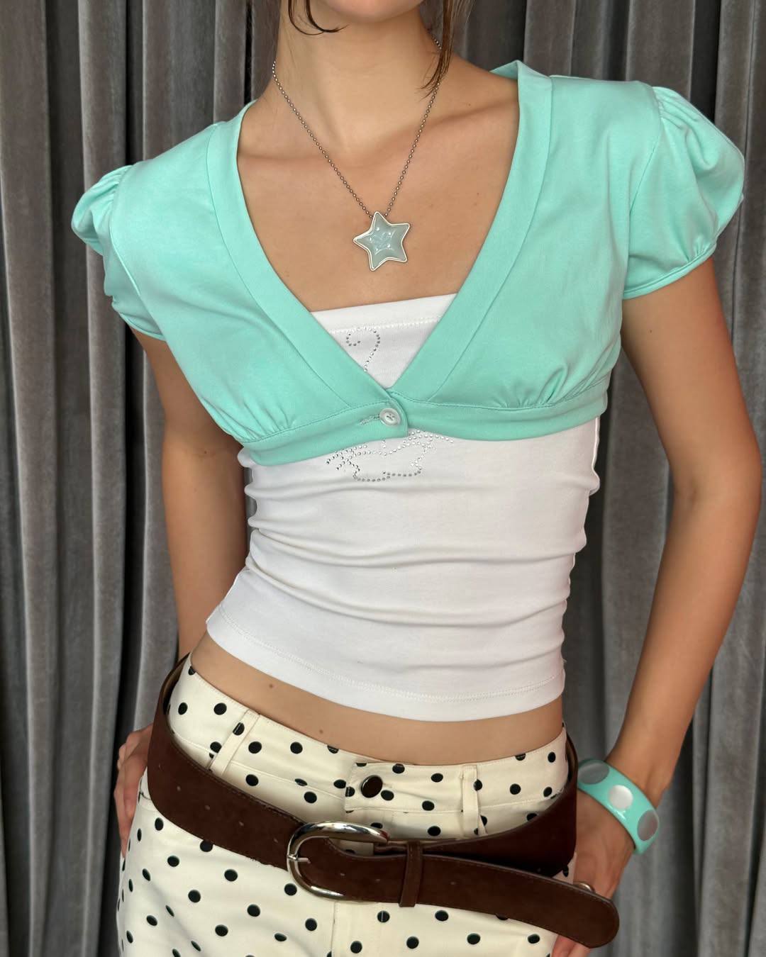 [TREATTHEGIRLS] JELLY CROPTOP