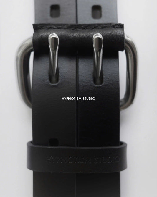 [HYPNOTISM] TWINLINE LEATHER BELT