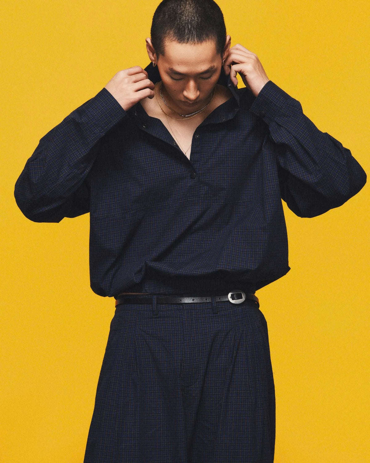 [HYPNOTISM] FOUNDATION CHECK PANTS