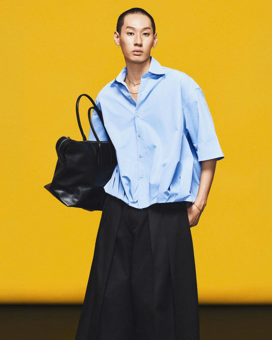 [HYPNOTISM] PLEATED OVER SHIRT