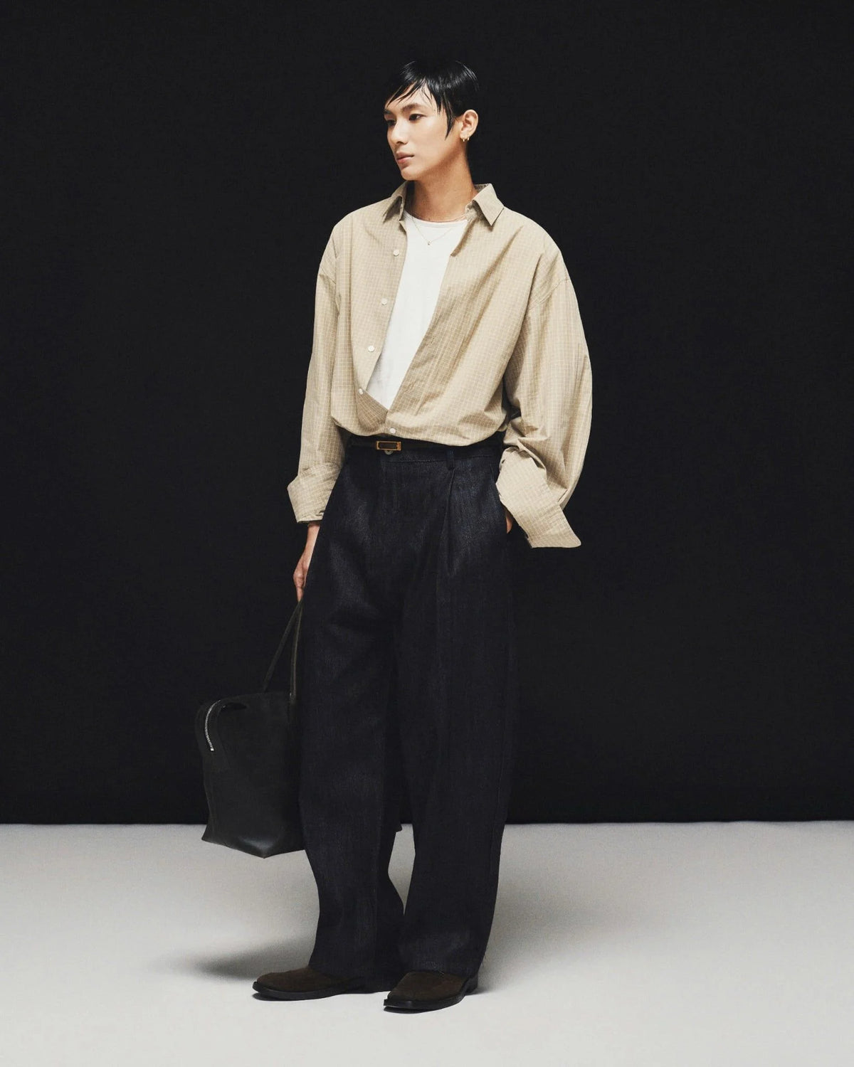 [HYPNOTISM] RAW LOOM DENIM PANTS