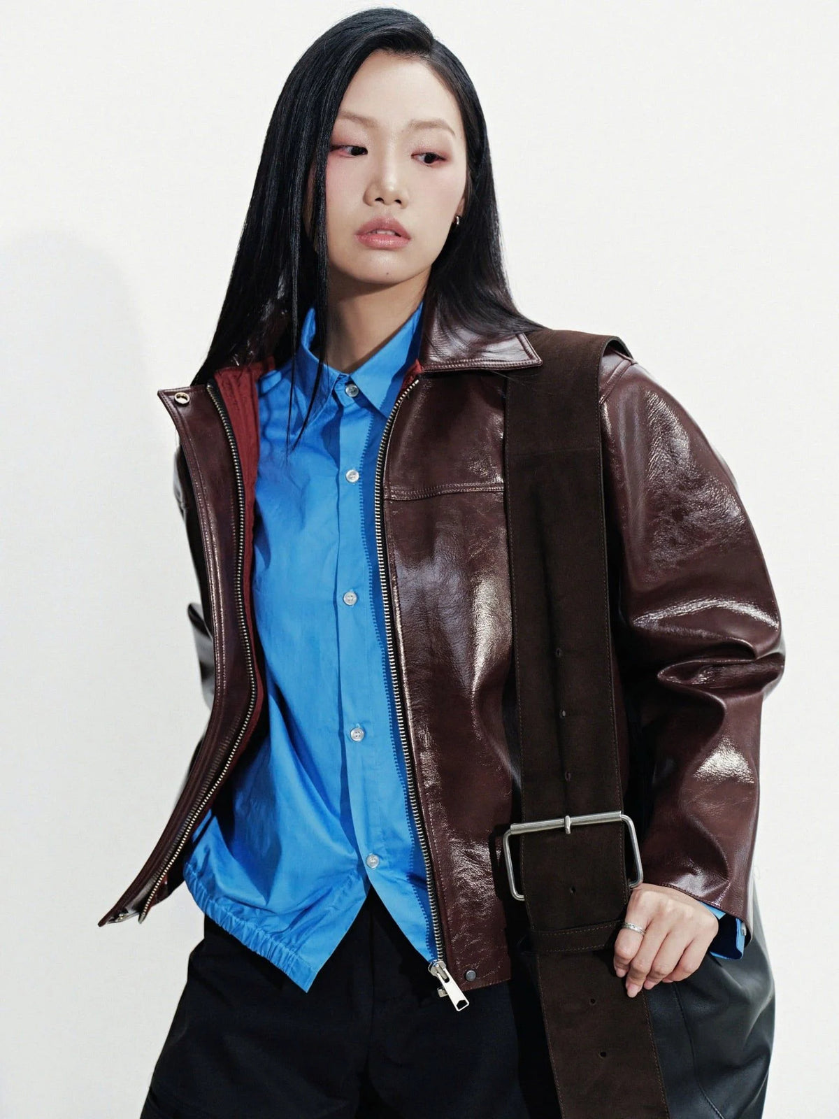 [HYPNOTSIM] LOOSEHOLD LEATHER BAG