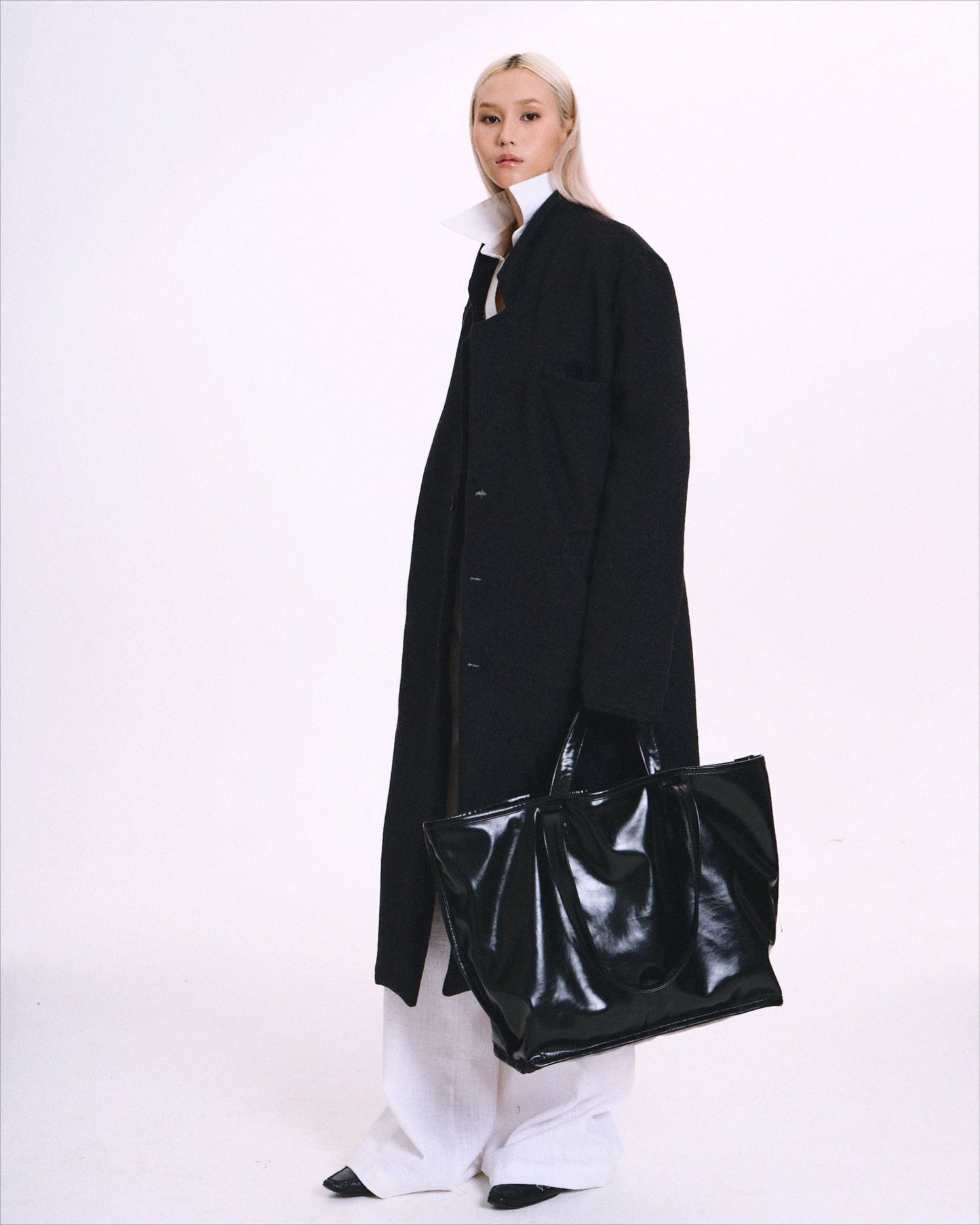 [SENSSE] ANDIAMO FAUX LEATHER TOTE BAG