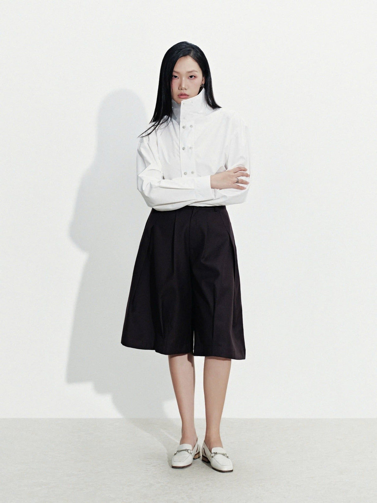 [HYPNOTISM] EASE PLEAT SHORTS