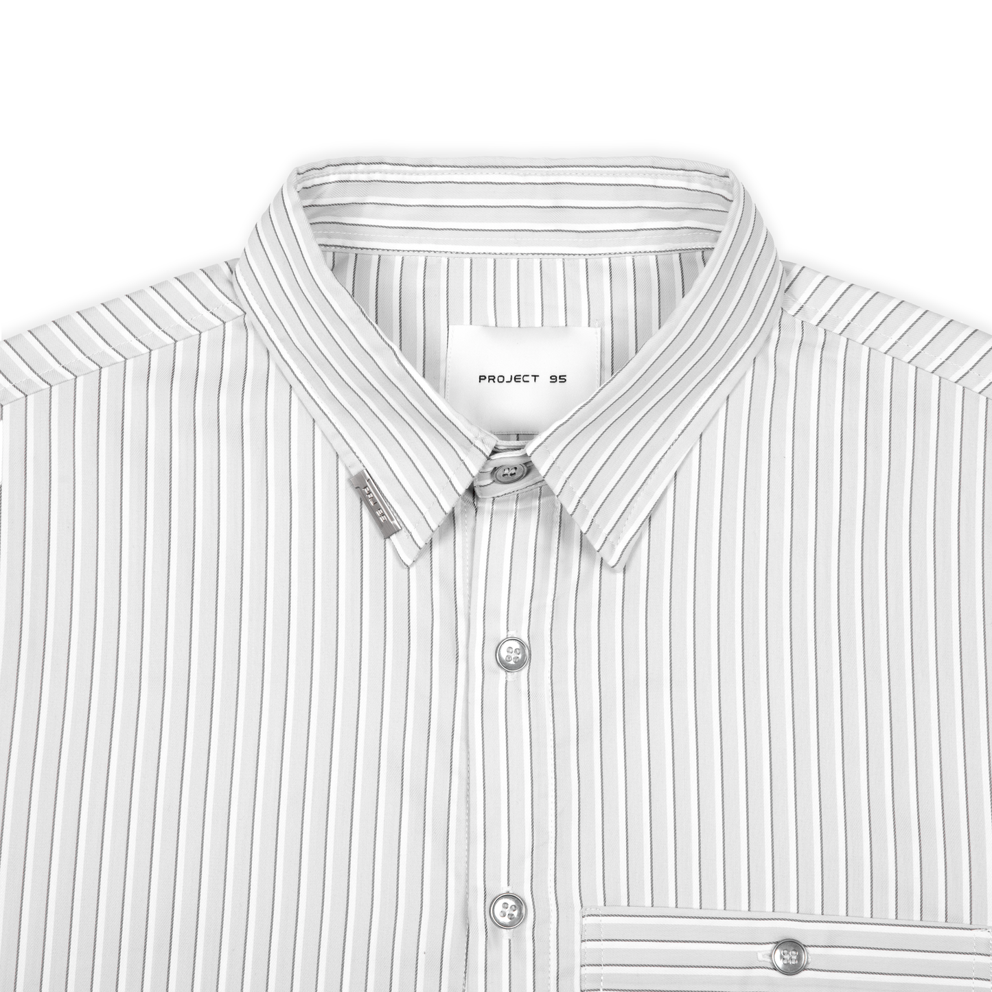 [95PROJECT] STRIPED BOXY SHIRT