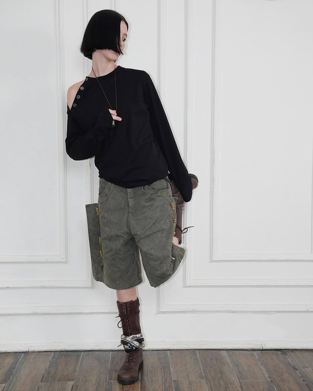 [ROIWORKSHOP] DIAGONAL LONGSLEEVE