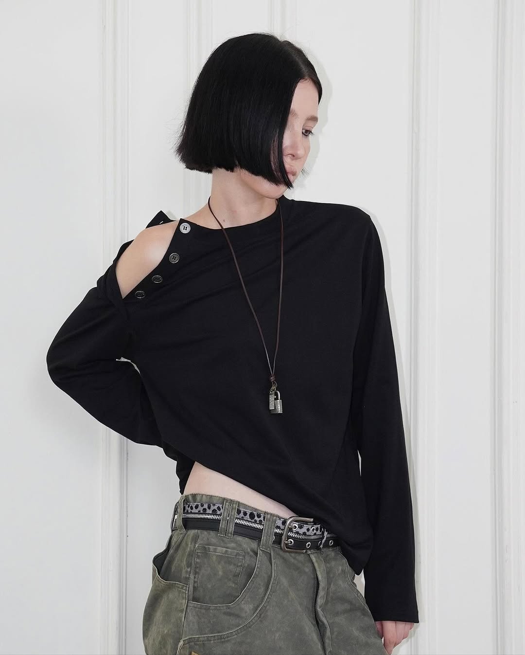 [ROIWORKSHOP] DIAGONAL LONGSLEEVE