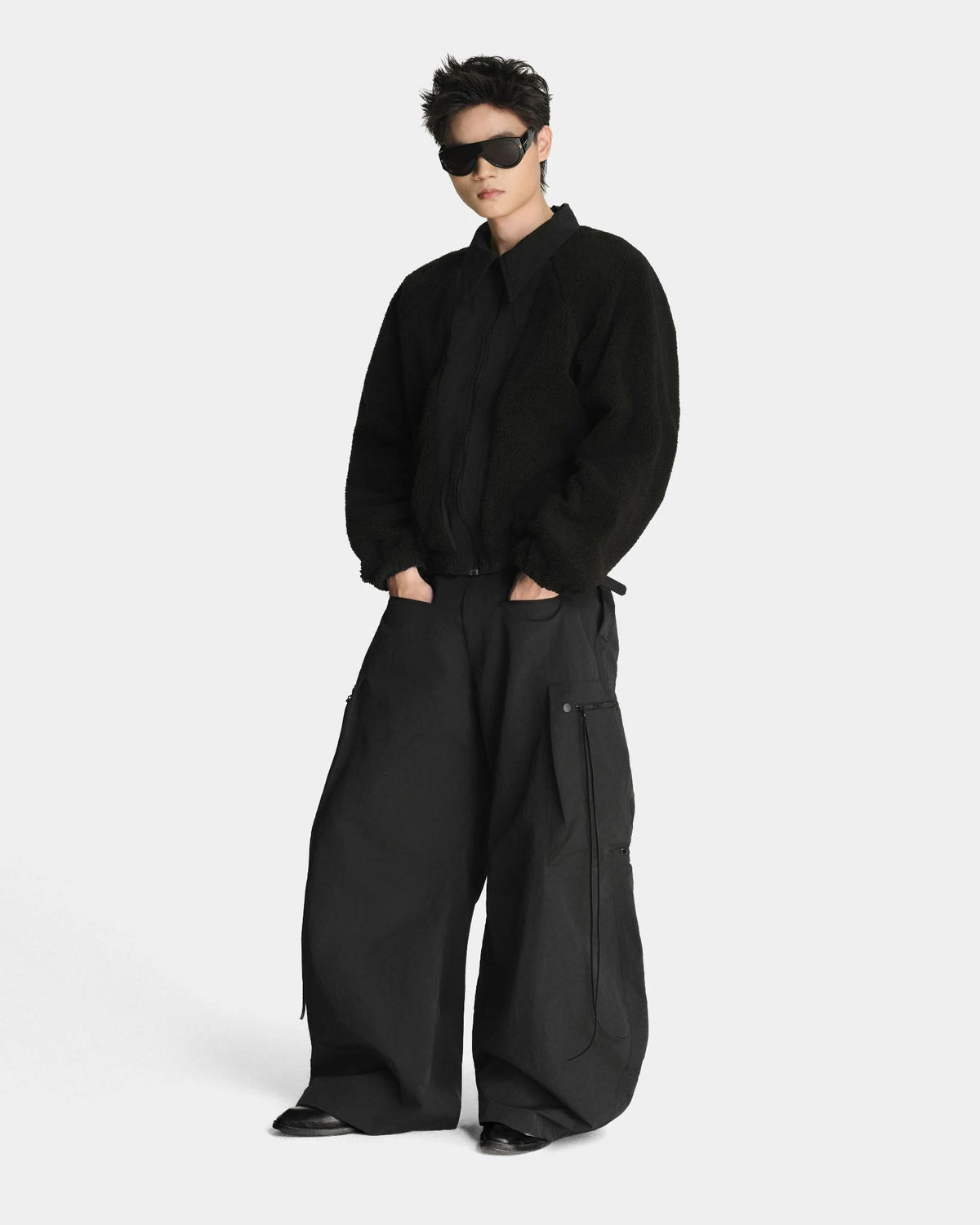 [MAHU] FUR LINED BOMBER JACKET