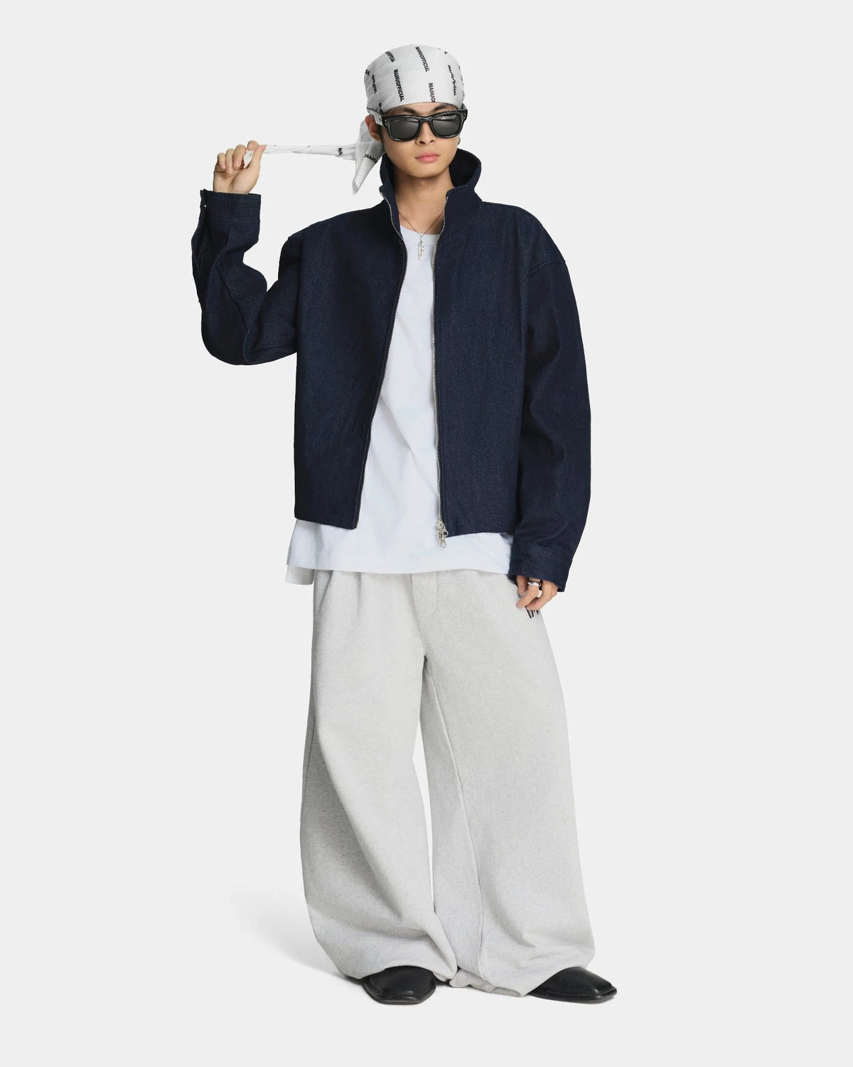 [MAHU] ZIP-UP DENIM JACKET