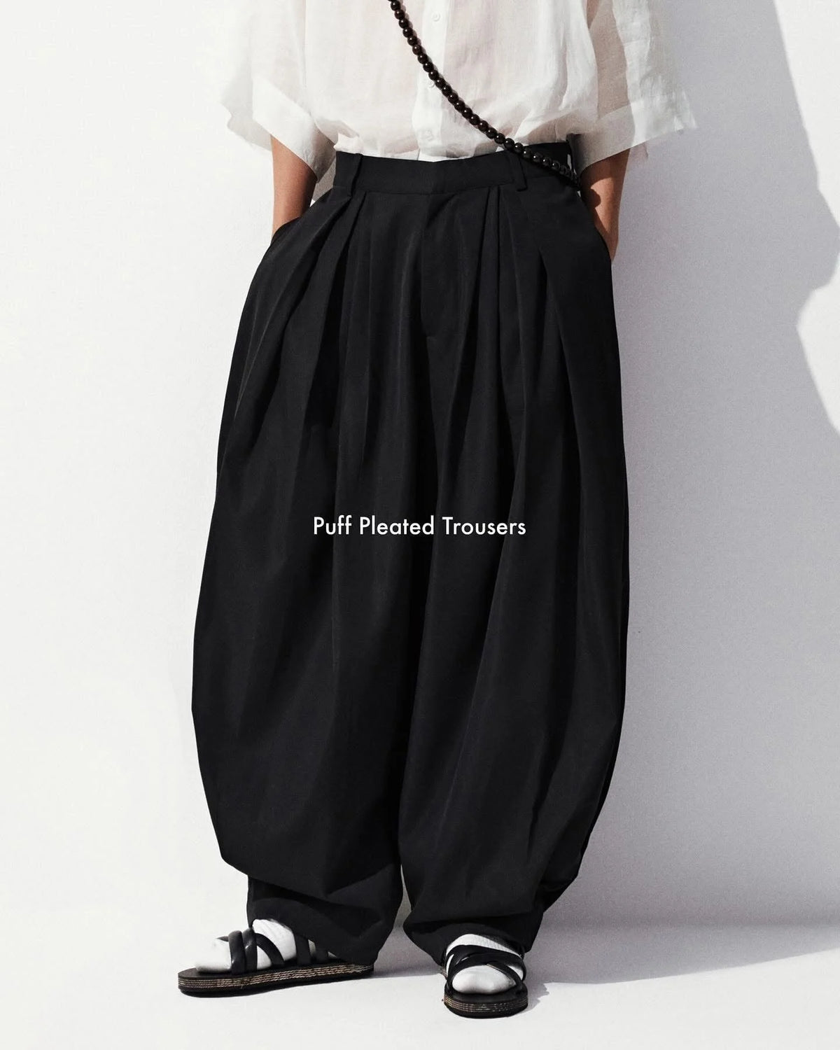 [HYPNOTISM] PUFF PLEATED TROUSERS