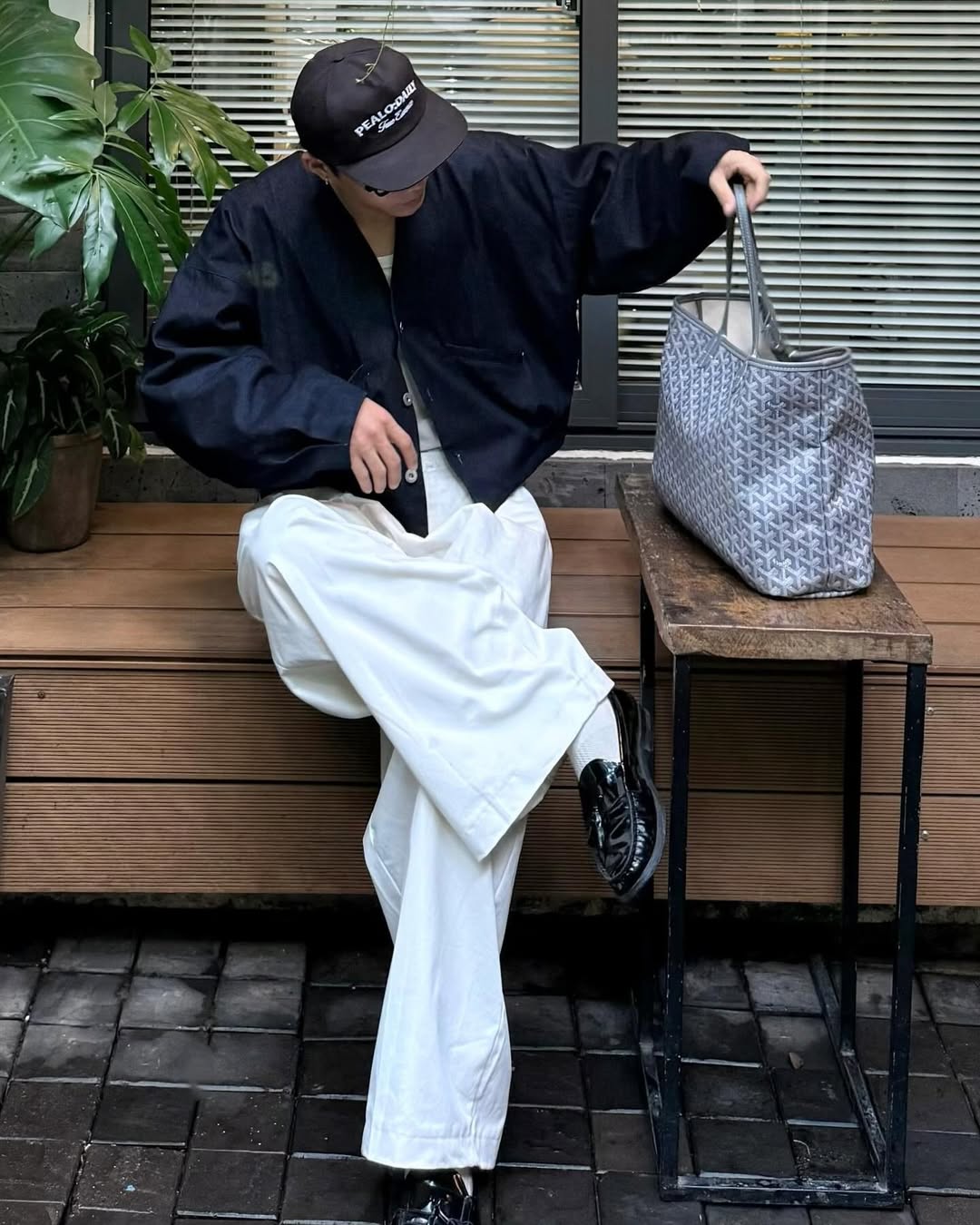 [TIEMDOKIOT] BOLD WIDE LEG TROUSERS