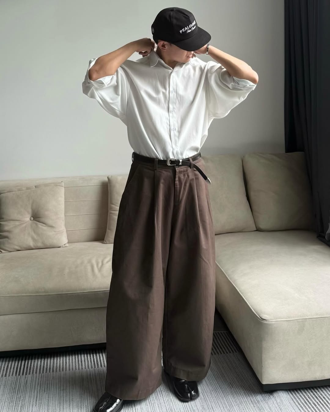 [TIEMDOKIOT] BOLD WIDE LEG TROUSERS