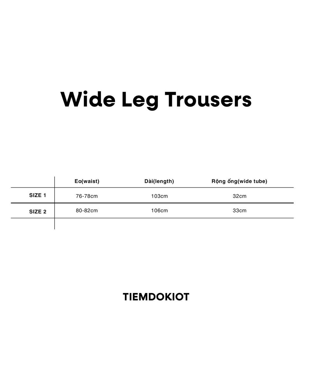 [TIEMDOKIOT] BOLD WIDE LEG TROUSERS