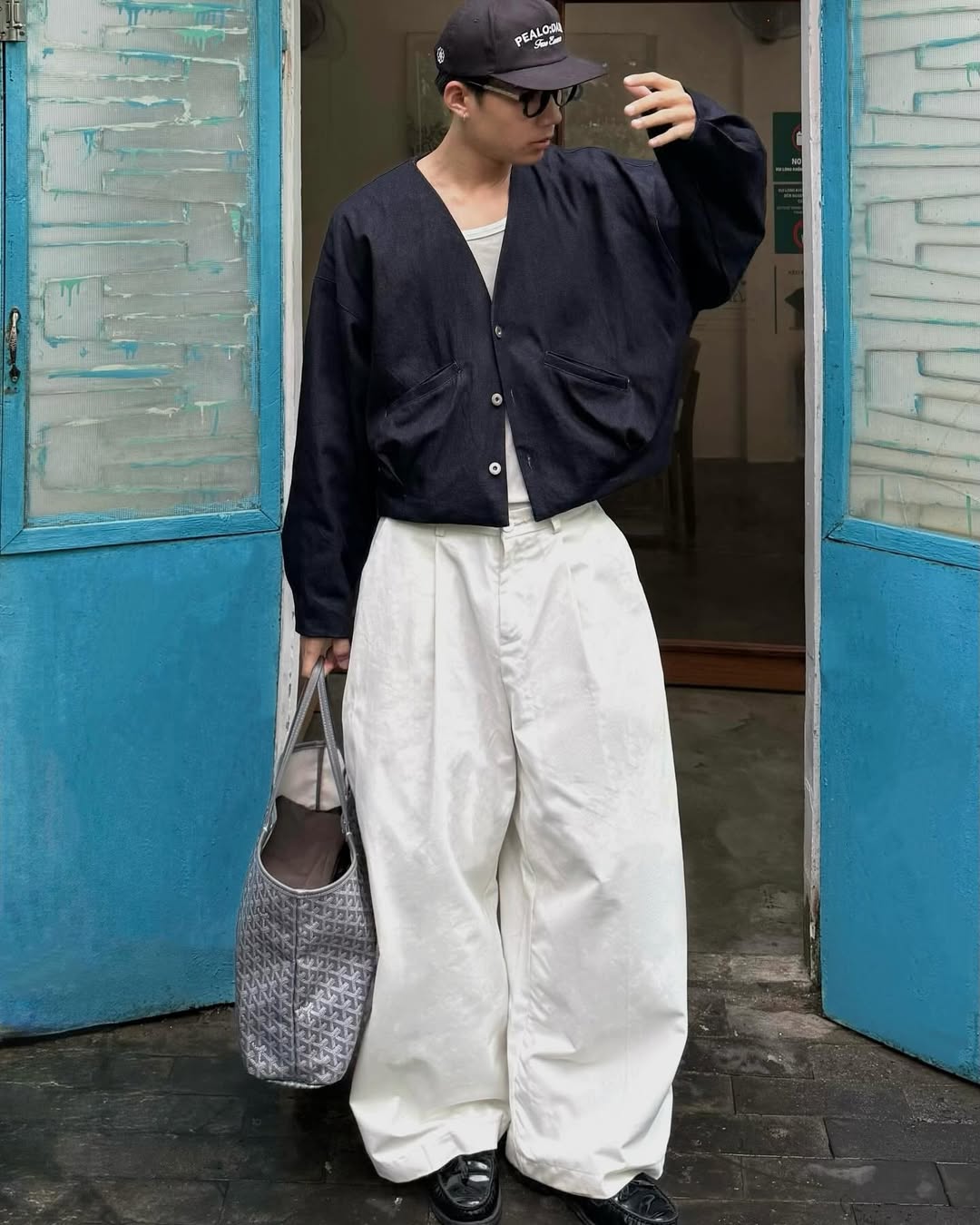 [TIEMDOKIOT] BOLD WIDE LEG TROUSERS
