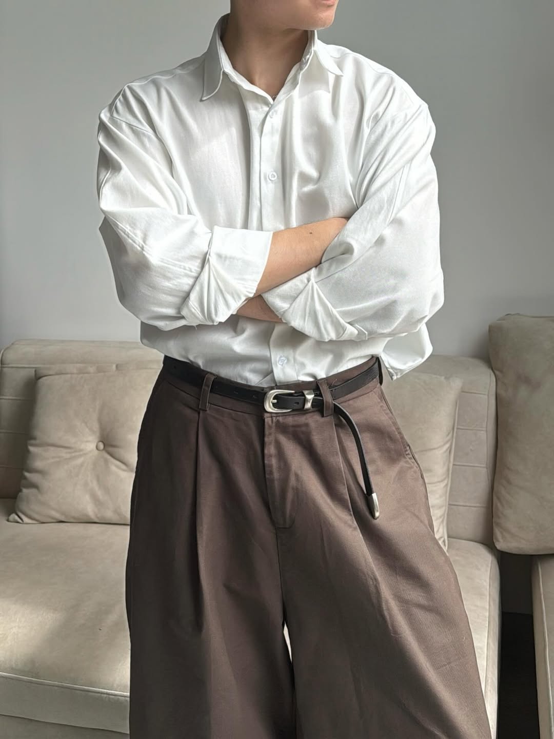 [TIEMDOKIOT] CURVY OXFORD SHIRT