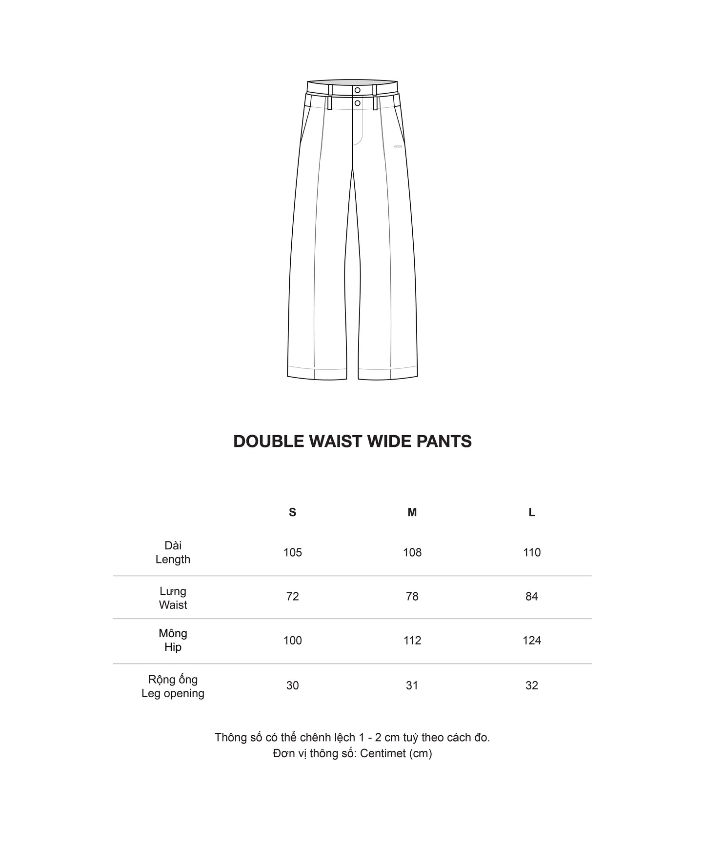 [95PROJECT] DOUBLE WAIST WIDE PANTS