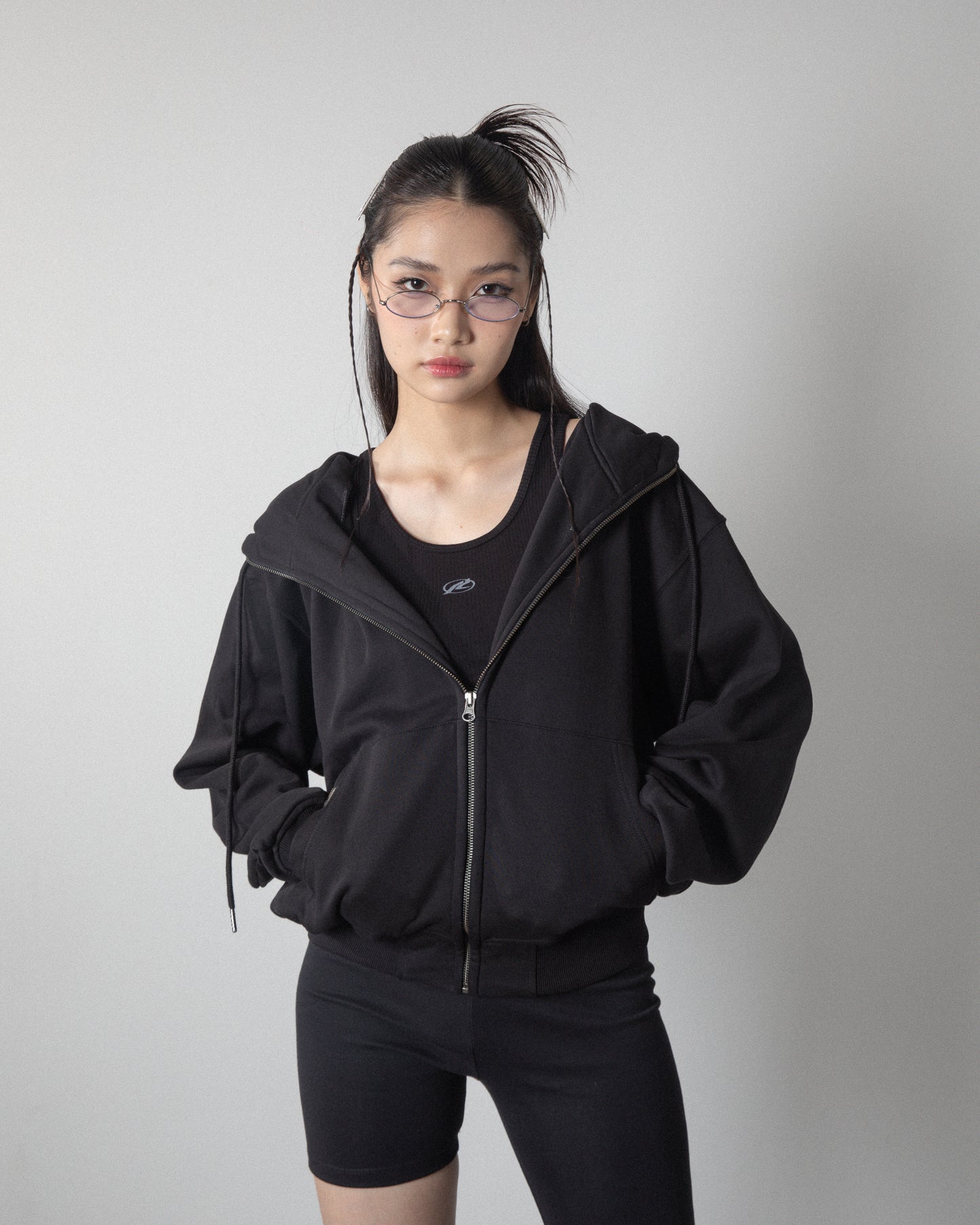 [95PROJECT] BLANK ZIPPED HOODIE