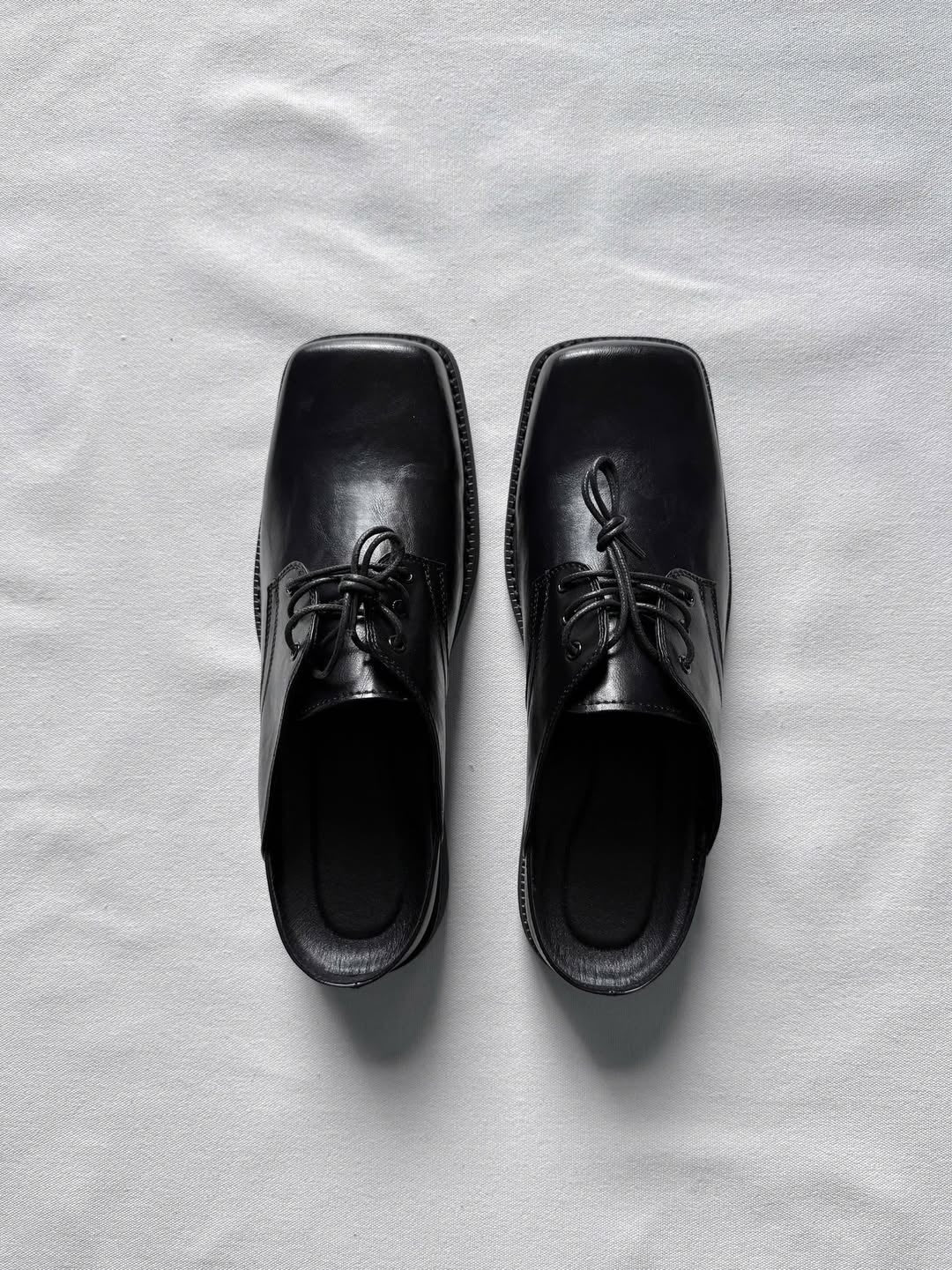 [TIEMDOKIOT] SQUARE-TOE MULES