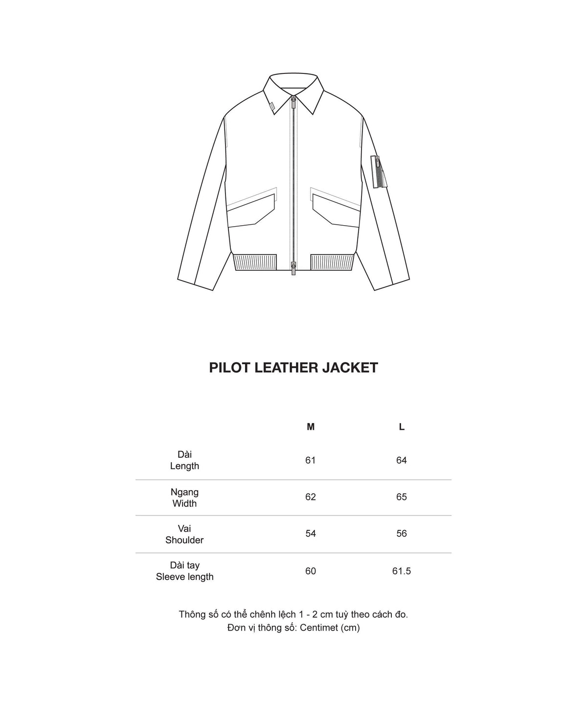 [95PROJECT] PILOT LEATHER JACKET