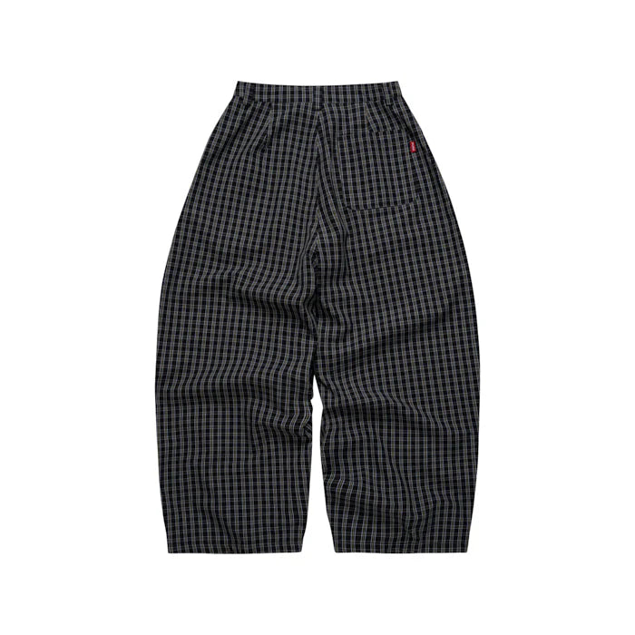 [PUSHPUSH] GINGHAM WIDE PANTS