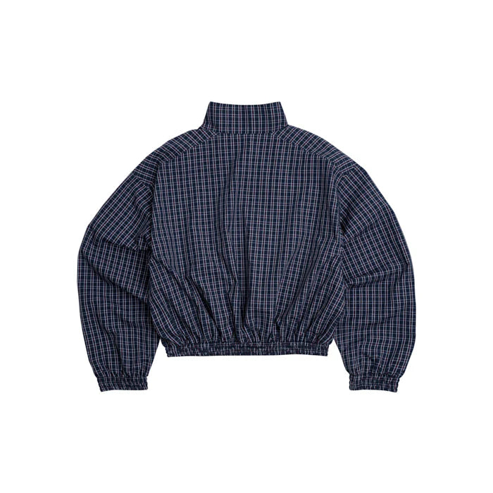 [PUSHPUSH] GINGHAM ZIP JACKET