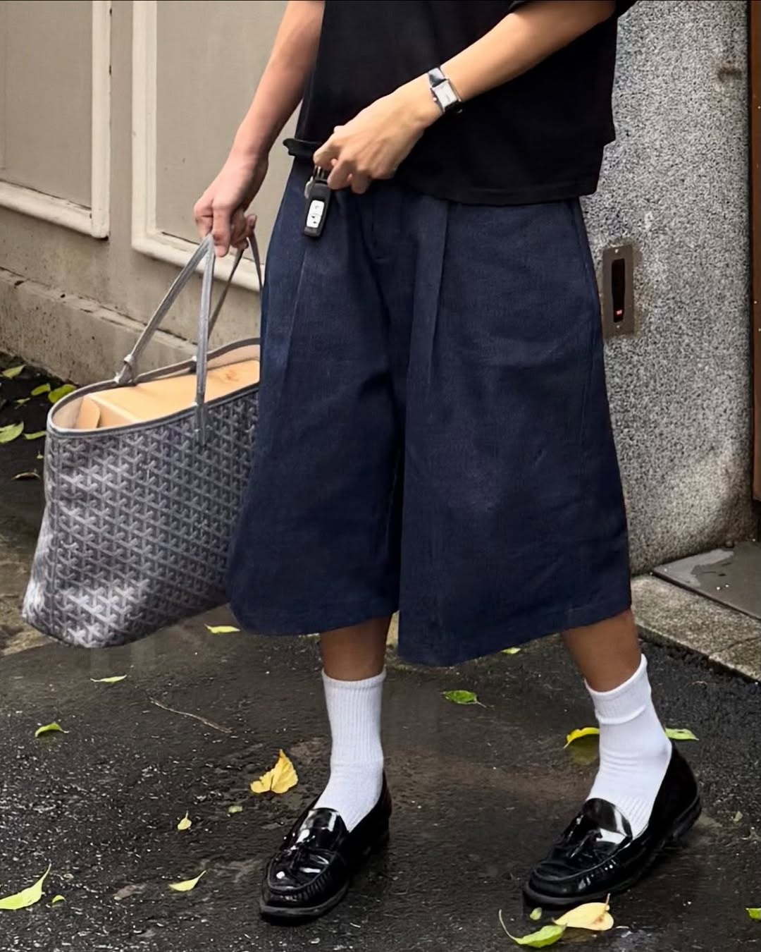 [TIEMDOKIOT] RAWDENIM SHORT WIDE - LEG