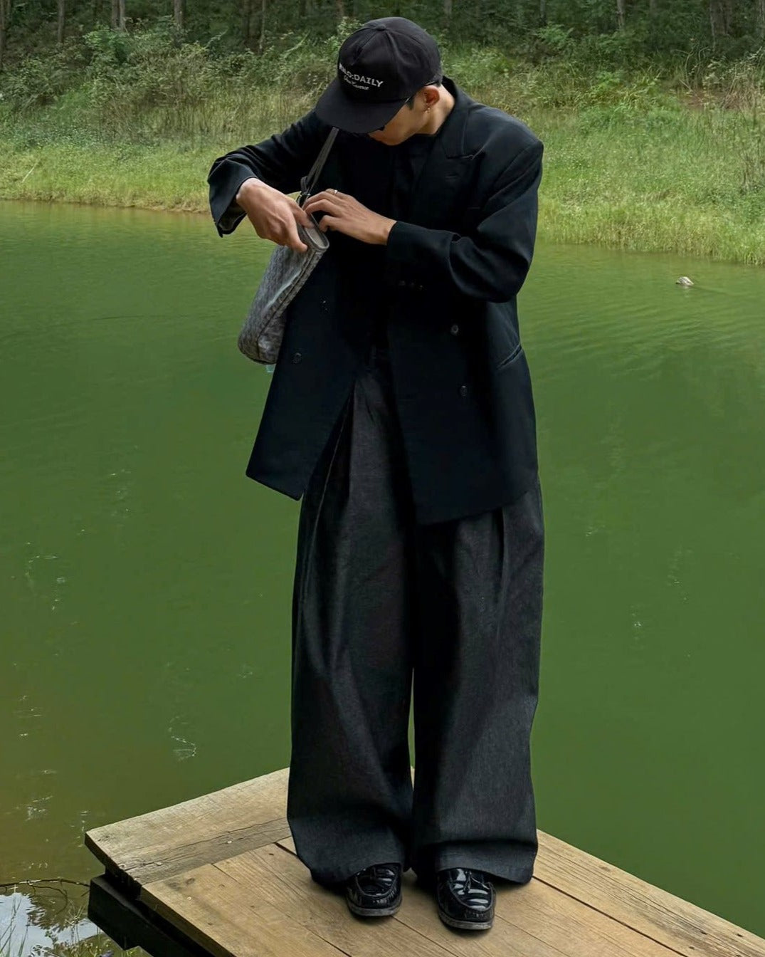 [TIEMDOKIOT] RAW DENIM PLEATED