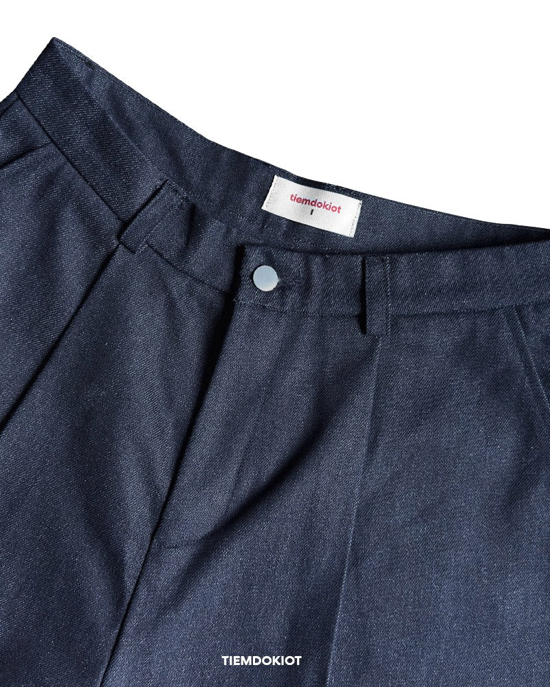 [TIEMDOKIOT] RAWDENIM SHORT WIDE - LEG