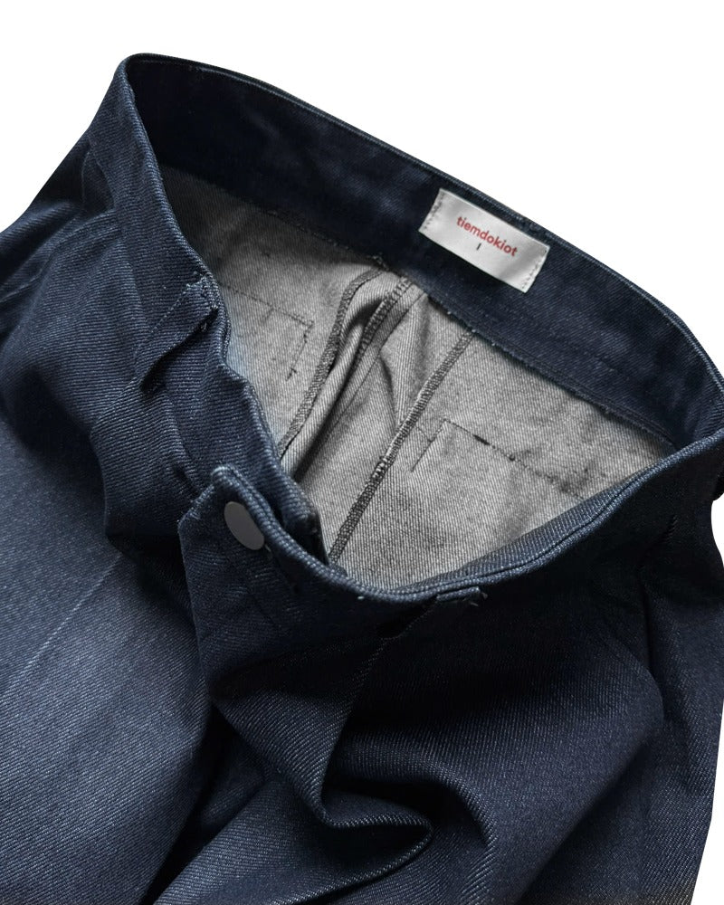 [TIEMDOKIOT] RAWDENIM SHORT WIDE - LEG