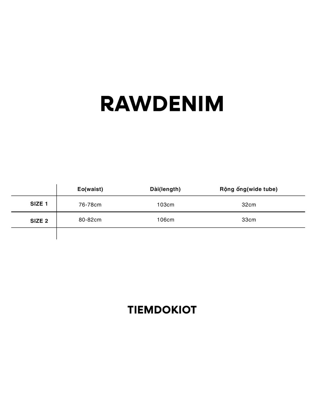 [TIEMDOKIOT] RAW DENIM PLEATED