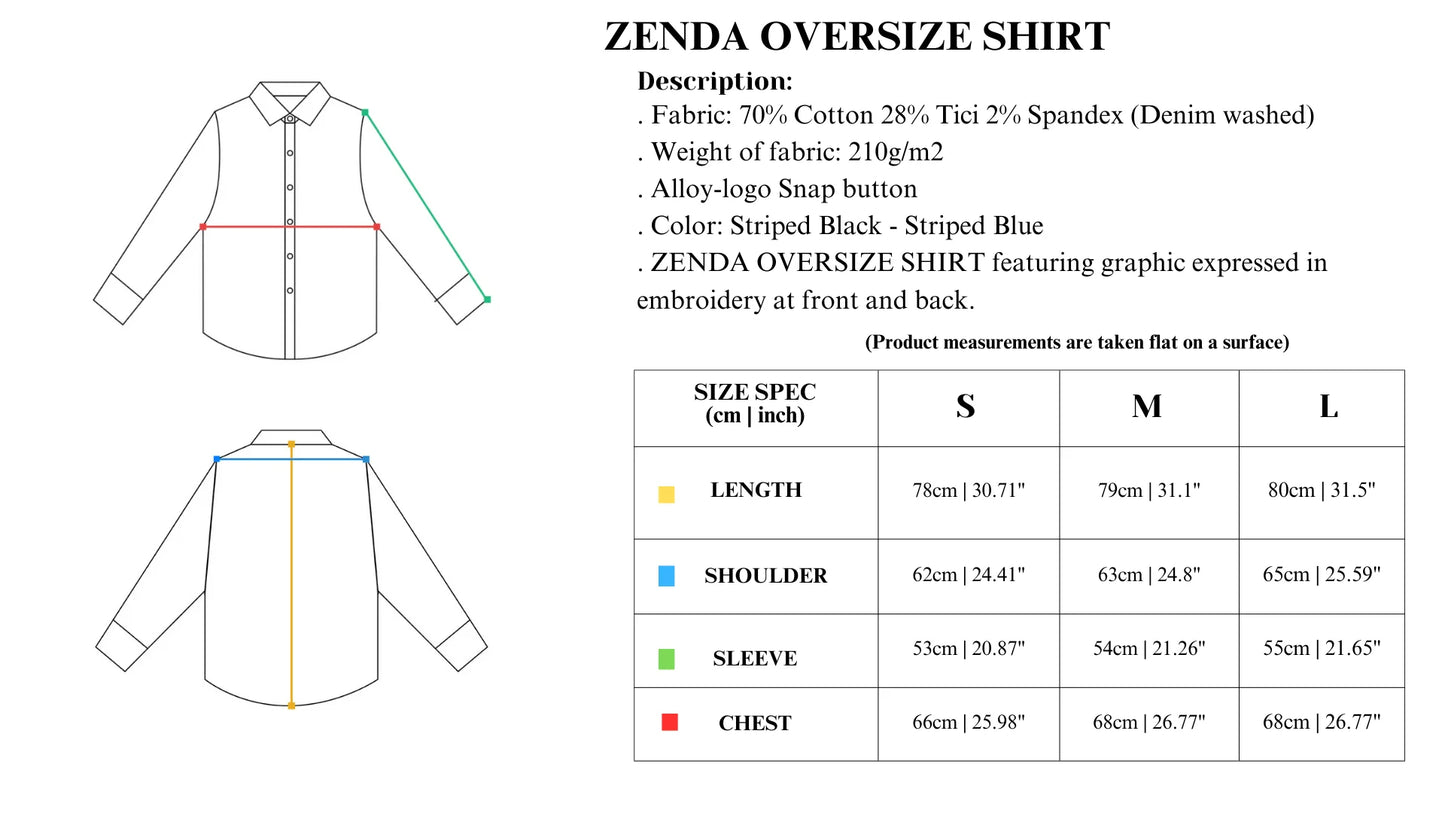 [PUSH PUSH] ZENDA OVERSIZE SHIRT