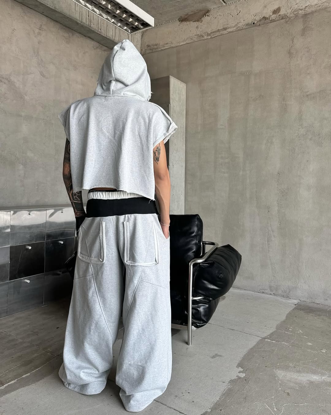 [BADCHOICE] DOUBLE WAIST PANTS