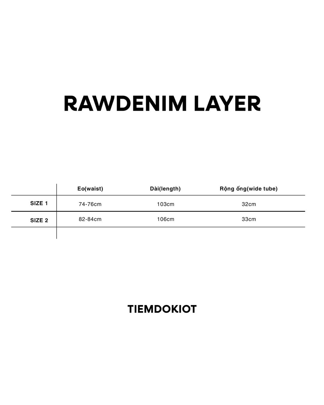 [TIEMDOKIOT] RAWDENIM LAYER