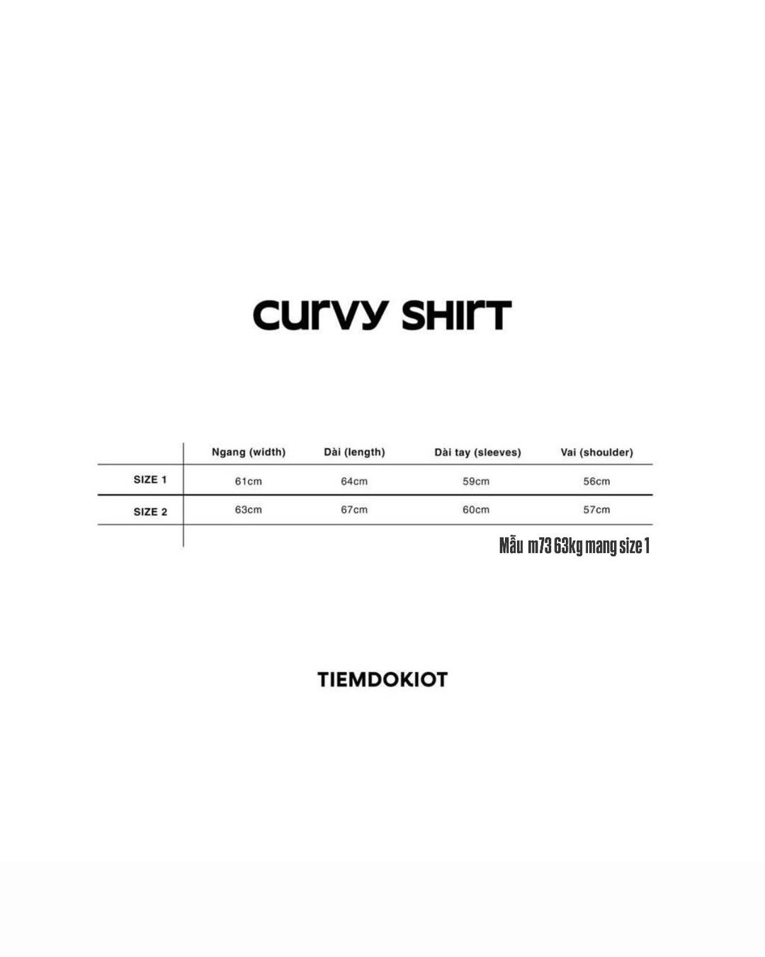 [TIEMDOKIOT] CURVY SHIRT