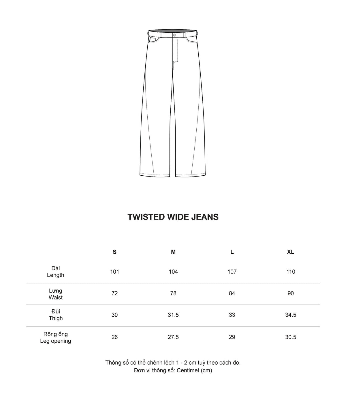 [95PROJECT] TWISTED WIDE JEANS