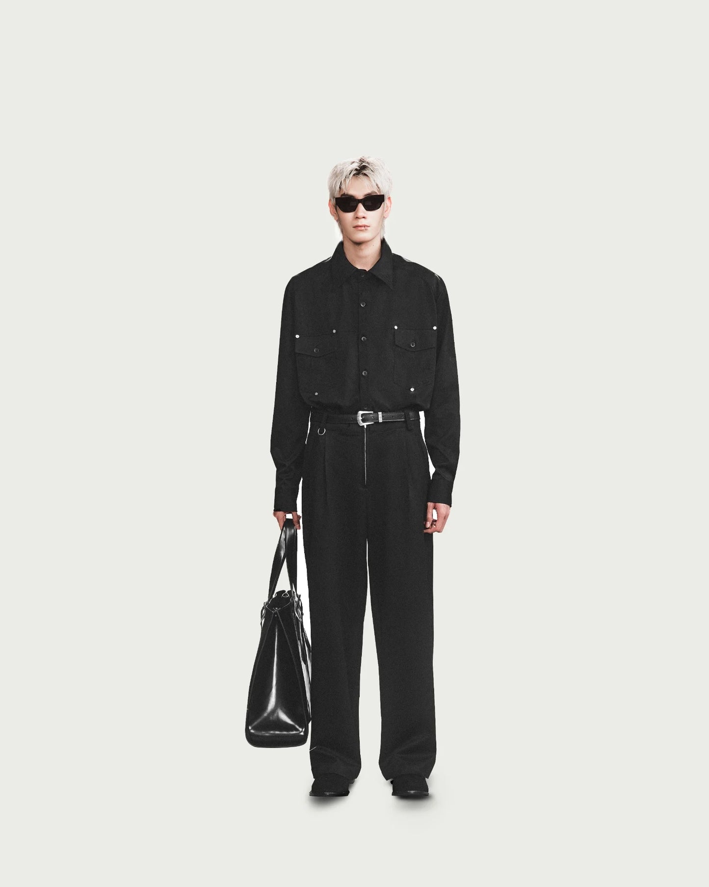 [ALCYUS] ALMV | RIVET POCKET SHIRT
