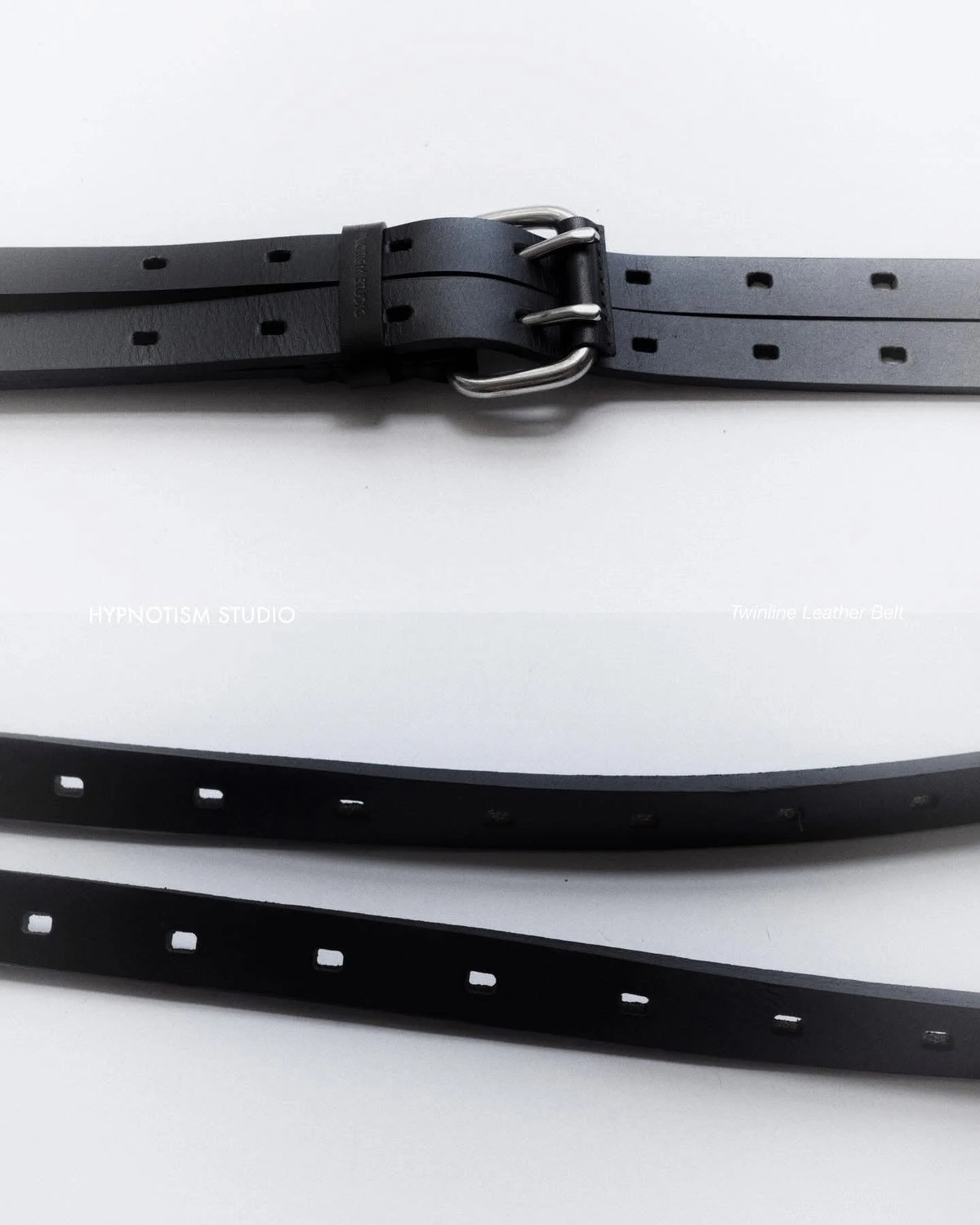 [HYPNOTISM] TWINLINE LEATHER BELT